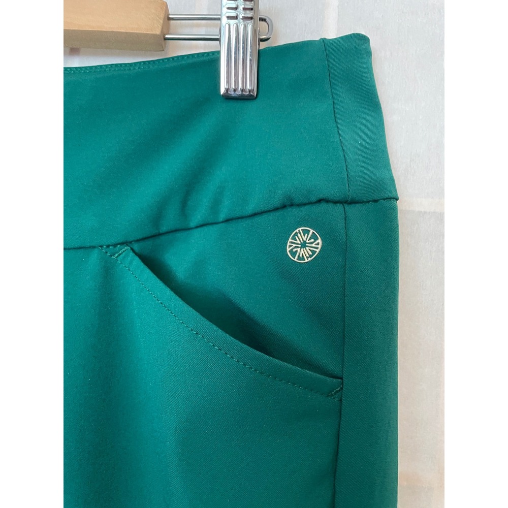 Lilly Pulitzer Luxletic Teal Green Pull On Pants 10 Athletic Ankle Resort Sporty - Picture 4 of 10